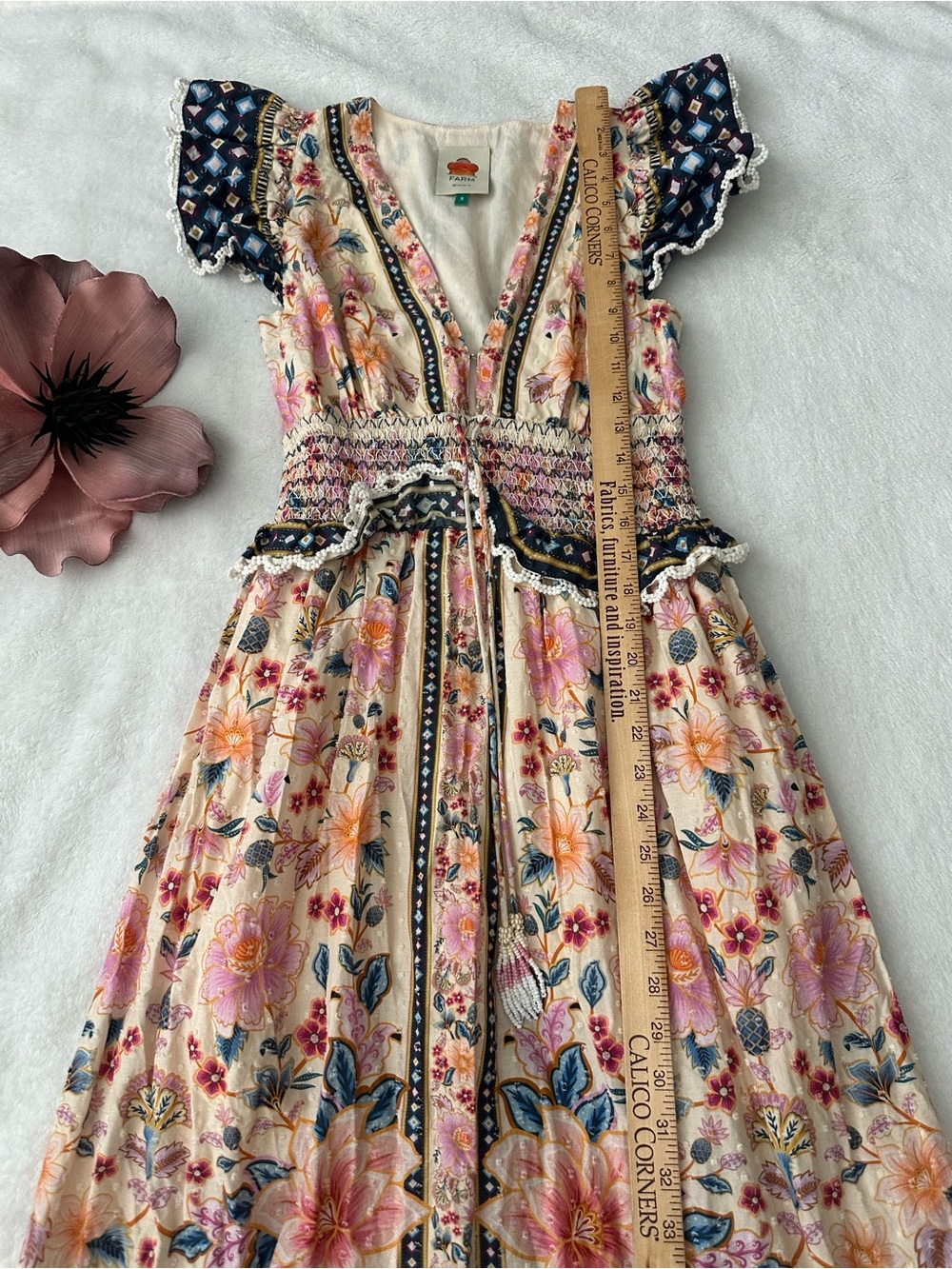 FARM Rio Multi Superbloom Tapestry Maxi Dress Size Small - Picture 7 of 13